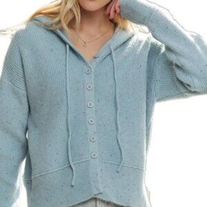 ✨NWT‎ ADORA Hoodie Relaxed Fit  Ribbed Cuffs Sweater Cardigan